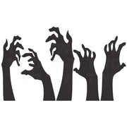Halloween Wall Sticker Horrible Halloween Ghost Hand Wall Decal Removable Shadowy Figure Glass Window Wall Stickers Decor