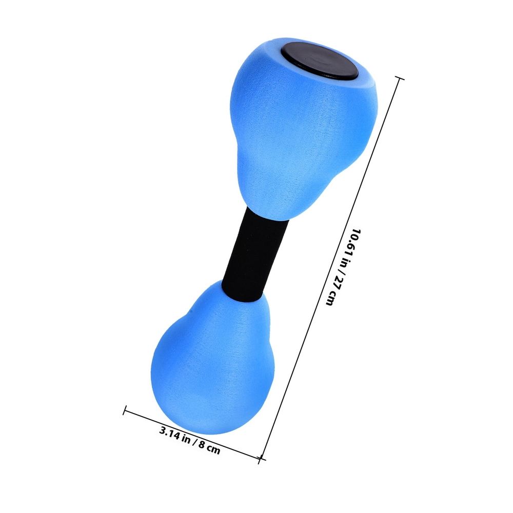 2Pcs Blue Workout Dumbbells Eva Material Padded Hand Weights for Yoga Walking and Jogging
