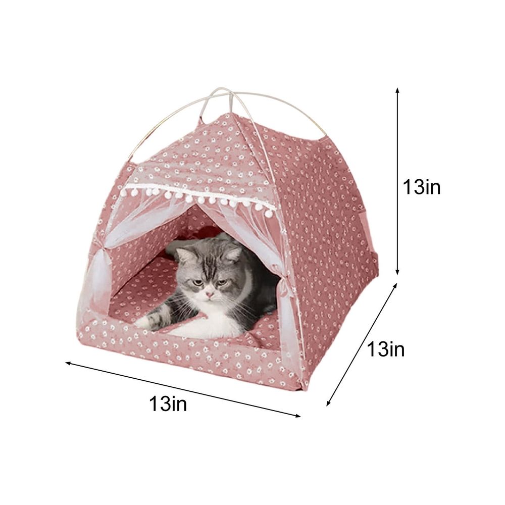 Clearance - Cats Dogs Bed For Indoor Cats Dogs Bed, Cats Dogs Cave Bed, Warm Enclosed Covered Cats Tent,Outdoor Cave Bed House For Cats,Puppy Or Small Pet Outdoor Travel Essential