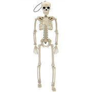 Posable Halloween Skeletons Decor, 15'x4.7' Small Hanging Skeleton with Movable Joints for Halloween Decorations, Graveyard Props