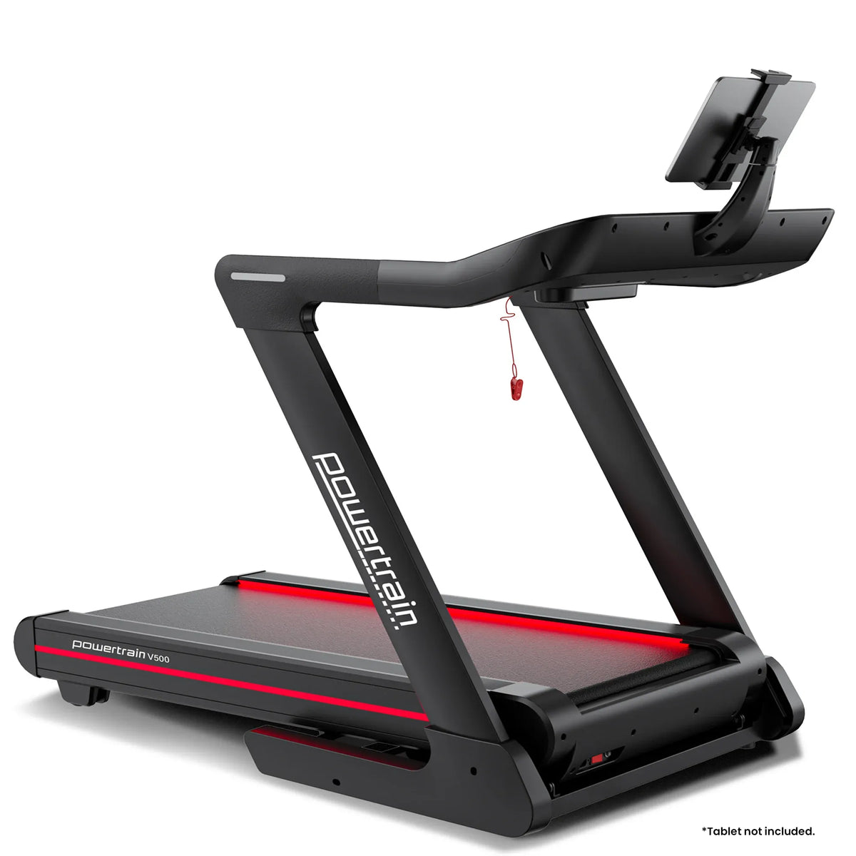 Powertrain V500 3HP Foldable Treadmill Electric Running Machine 20kmph Auto Incline Bluetooth Home Gym Cardio 130kg