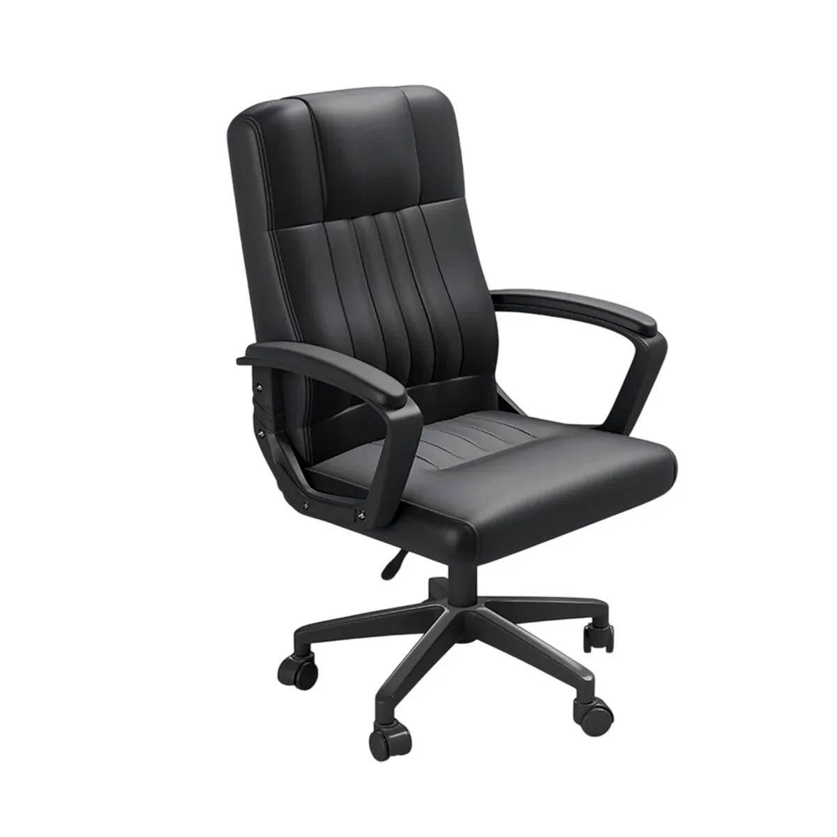 Swivel Office Chair Adjustable Height Padded Seat Computer Chair With Wheels