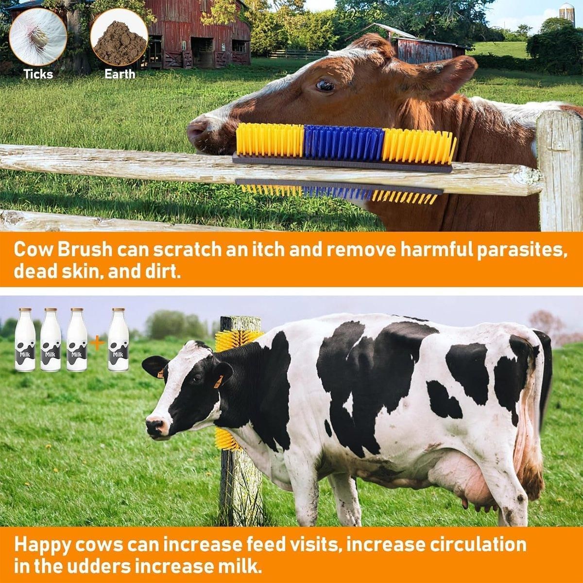 Multifunctional Livestock Brush Massage Scratching and Cleaning Rubbing Brush