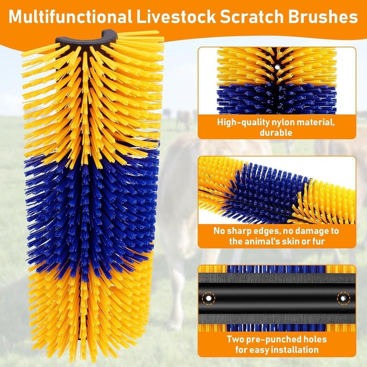 Multifunctional Livestock Brush Massage Scratching and Cleaning Rubbing Brush