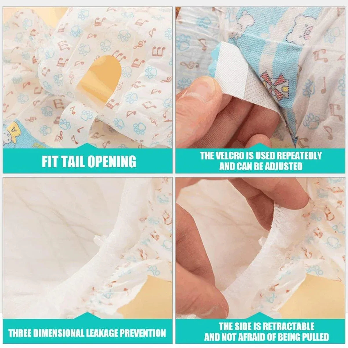 Dog Physiological Pants Pet Diaper Underwear for Hygiene and Incontinence Management - Female - S
