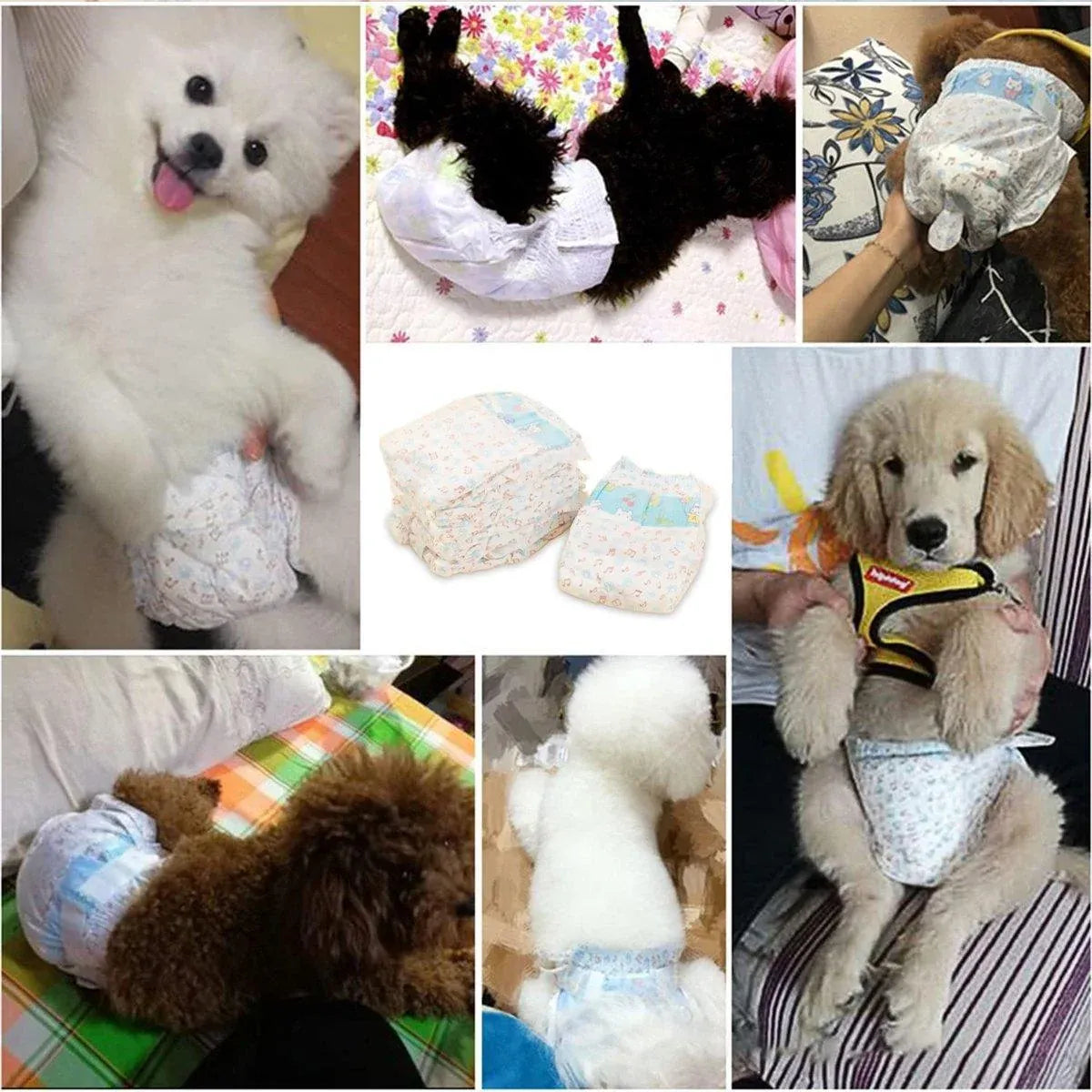Dog Physiological Pants Pet Diaper Underwear for Hygiene and Incontinence Management - Female - S
