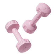 Ladies 1kg Dumbbells for Fitness Exercise Yoga Home Training Slim Arm Workout - Pink