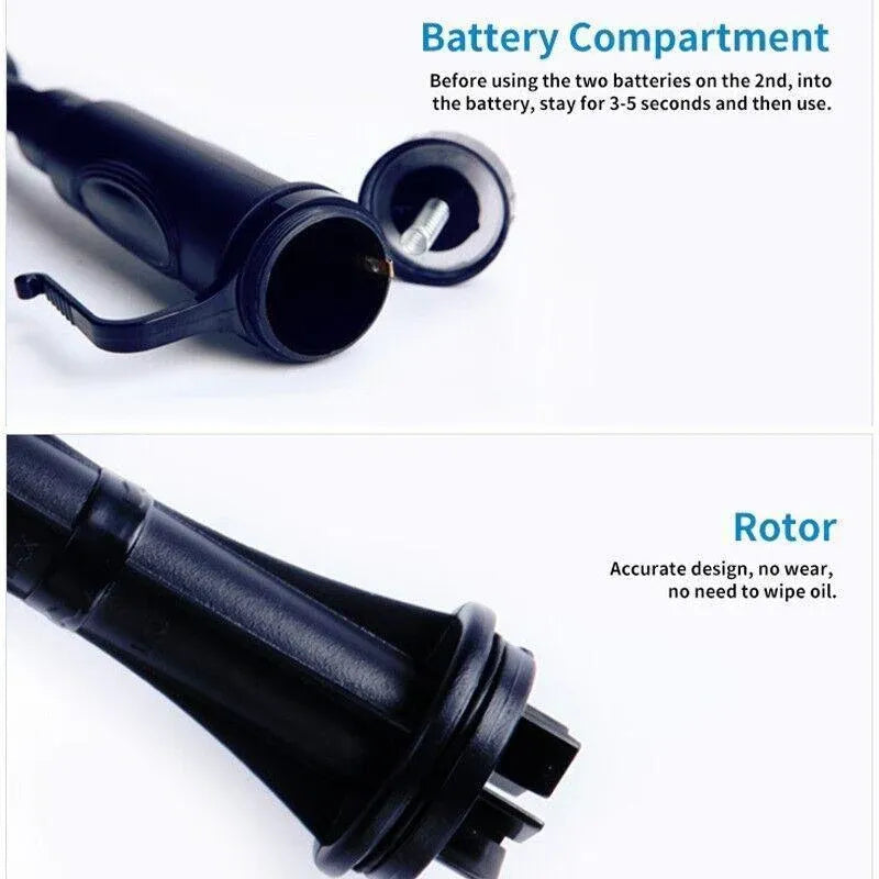 Battery Powered Aquarium Gravel Cleaner with Adjustable Siphon and Filter Bag