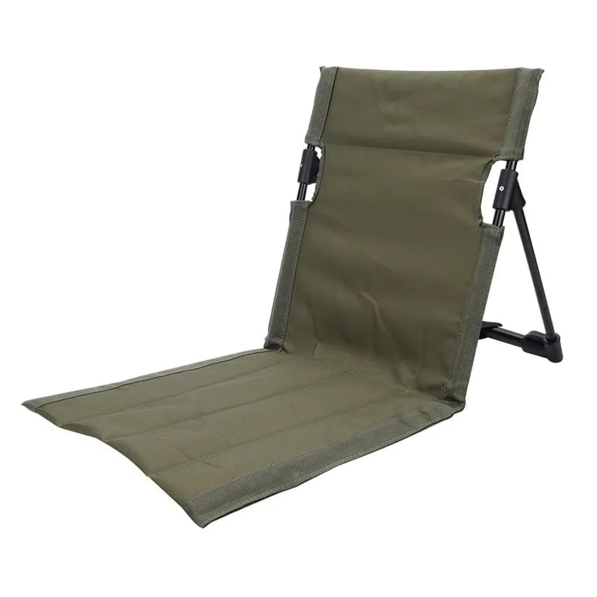 Outdoor Folding Beach Garden Lounge Chair Portable Lawn Chair with Floor Mat