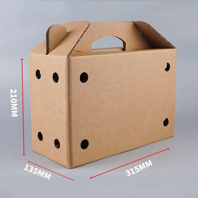 10PCS Disposable Cardboard Pet Carrier - 3 Sizes for Small Animals - 38*28*24CM