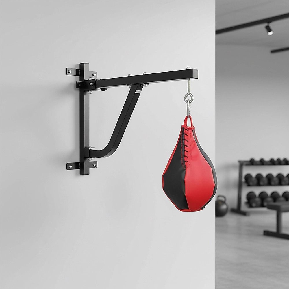 Boxing Punching Bag Wall Pivot Rack – Swivel Mount for Home Gym