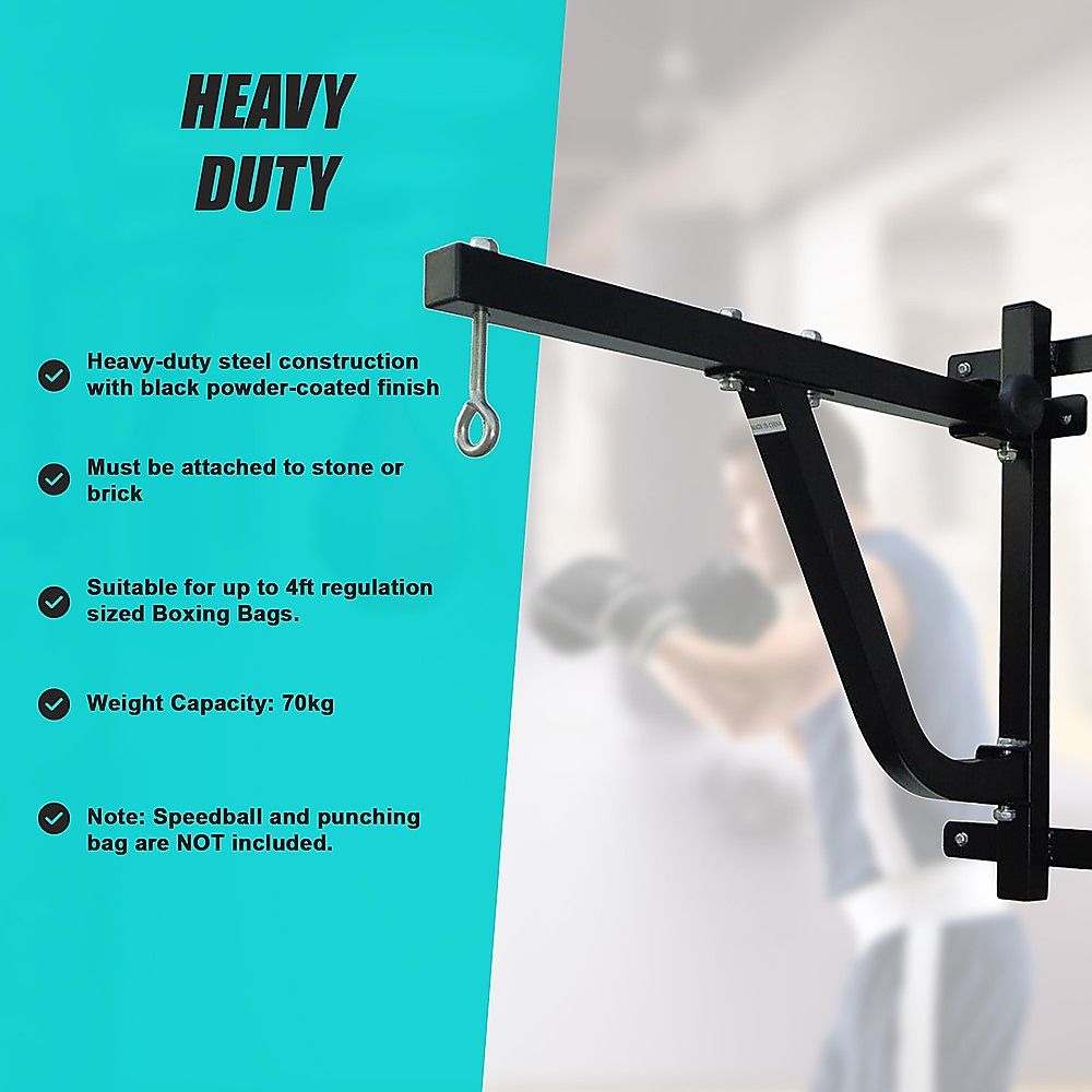Boxing Punching Bag Wall Pivot Rack – Swivel Mount for Home Gym