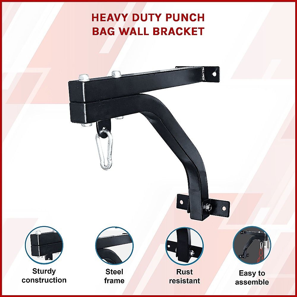Heavy Duty Punch Bag Wall Bracket – Steel Boxing Bag Holder for Home Gym