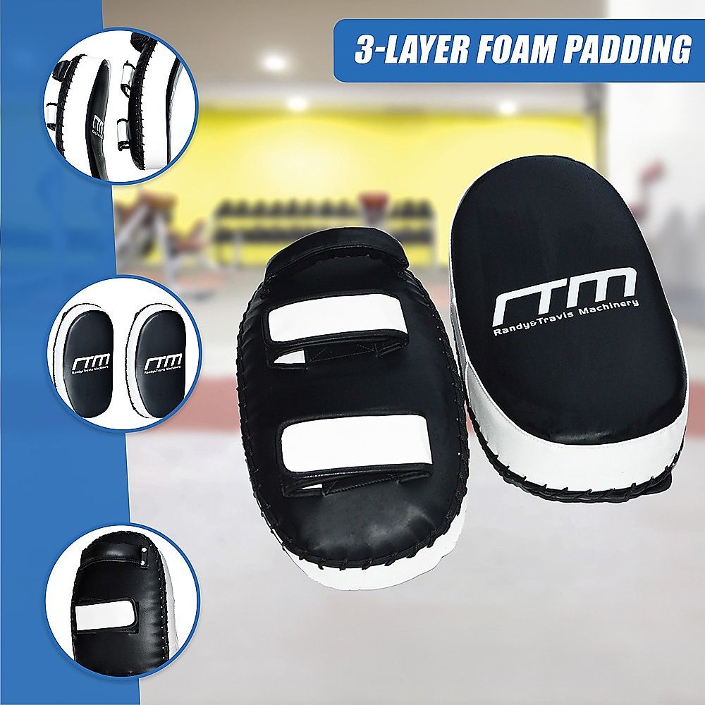 MMA Kick Boxing Pads Curved Strike Shield Muay Thai Punching Focus Pad