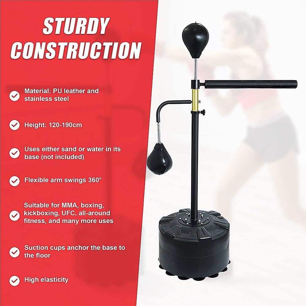 Free Standing Punching Bag Speedball Boxing Reflex Training Dummy