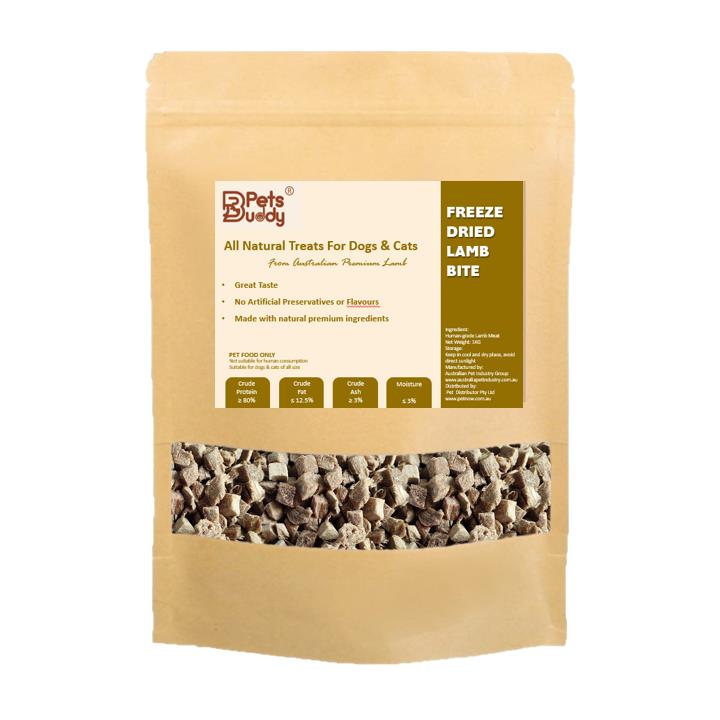 PetsBuddy Freeze Dried Treat Lamb Tongue 1kg