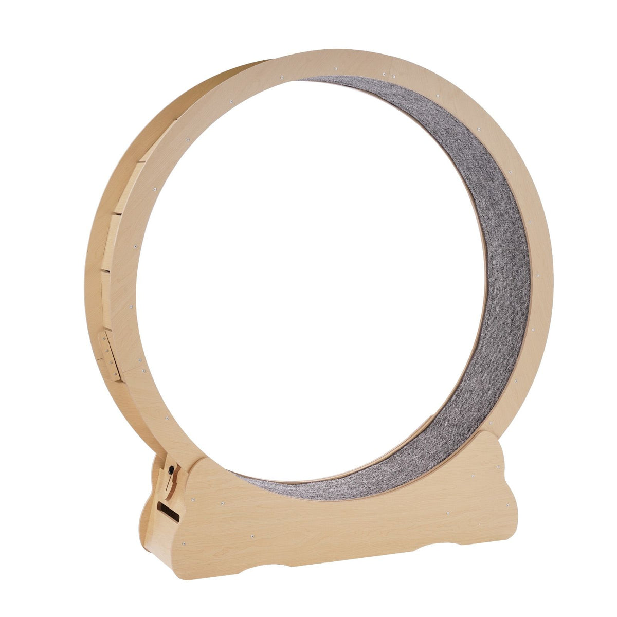 Wooden Cat Exercise Wheel, 1320mm Large Cat Treadmill Wheel for Indoor Cats, Cat Running Wheel with Detachable Carpet & Cat Teaser for Running/Walking/Training, Suitable for Most Cats