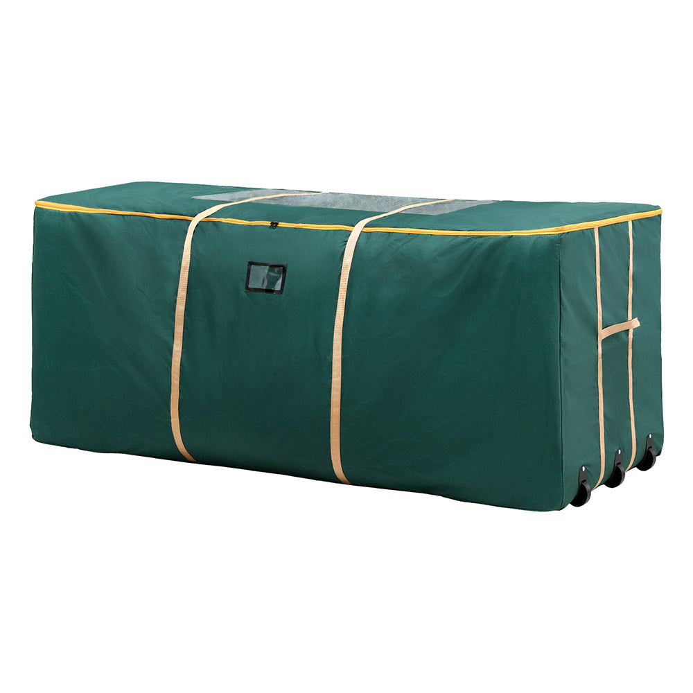 Jingle Jollys Christmas Tree Storage Bag Up to 10ft Visible Handle Wheels Green