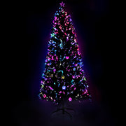 Jingle Jollys 1.8m Christmas Tree Optic Fibre LED Xmas tree Multi Colour