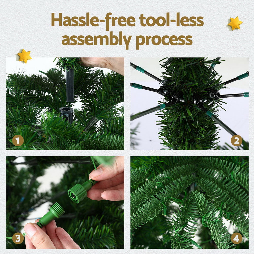 Jingle Jollys Christmas Tree 2.1M LED Sparse Xmas Tree 860 Tips Party Decoration