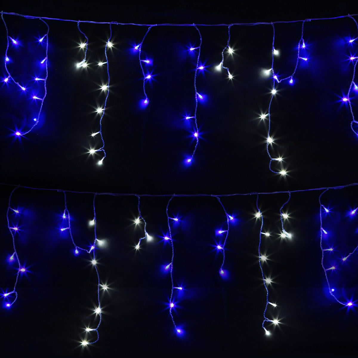 20M Christmas Lights Icicle Light 800 LED Blue White Decor Jingle Jollys