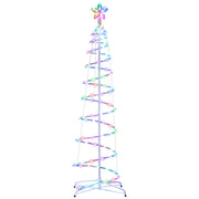 Jingle Jollys Christmas Tree 1.8m 100 RGB LED Rope Lights Xmas Trees Decoration