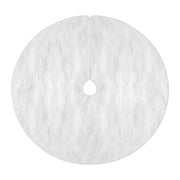 Jingle Jollys Christmas Tree Skirt 90cm Plush Xmas Fluffy Ornaments Decor White